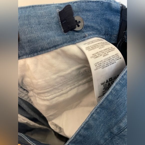 SALE Brooks Brothers Sailor Blue Chambray Pants Girls Sz 14 W/Adjustable Waist - Picture 2 of 6